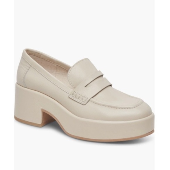Dolce Vita Shoes - New Dolce Vita Yanni Platform Penny Ivory Leather Loafer   10